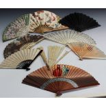A late 18th/early 19th Century French ivory brisé fan, the two guards and sticks all pierced with