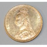 A Victoria Jubilee Head sovereign 1891M.