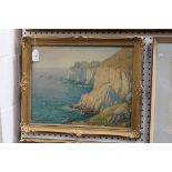 Richard Seddon - 'Lands End', watercolour, signed recto, titled verso, approx 35cm x 45cm,