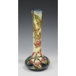 A Moorcroft Pottery Sweet Briar pattern vase, designed by Rachel Bishop, circa 1999, impressed and