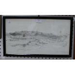 Attributed to Reginald Blomfield - 'Rye', from the Brede River Lock', pencil drawing, titled and