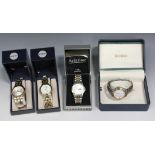 Four gentlemen's bracelet wristwatches, comprising Aviatime Quartz, two Sekonda and Seiko SQ100.