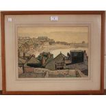 Thomas Maidment - 'St. Ives from Barnoon', pencil, ink and watercolour, signed recto, titled