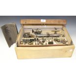 A Lorch, Schmidt & Co watchmakers lathe and accessories, boxed (some faults).