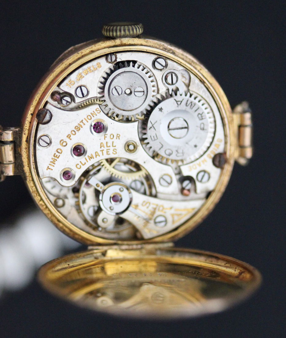 A Rolex 9ct gold circular cased lady's wristwatch, the jewelled lever movement detailed 'Rolex Prima - Image 3 of 3