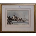 Rowland Hilder - 'The Prospect of Whitby', watercolour and ink, signed, approx 18.5cm x 26.5cm,