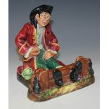 A Royal Doulton figure 'In The Stocks', HN2163, height approx 15cm (restoration).