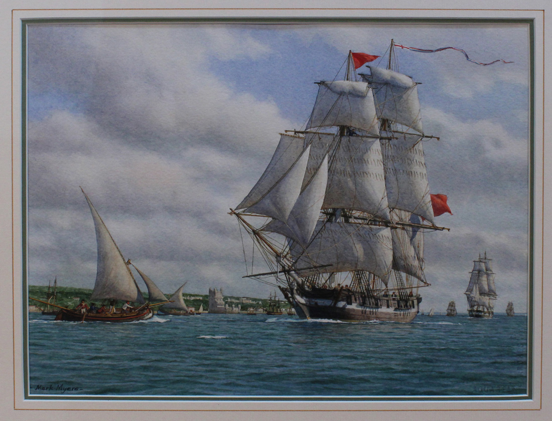 Richard Mark Myers - 'The Duke of Marlborough Packet Sailing from Lisbon', late 20th Century