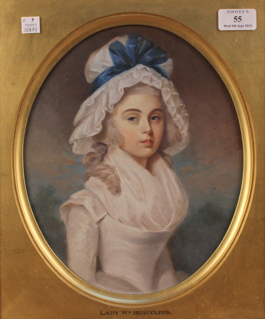 E.L. Robertson - 'Lady Wm. Beauclerk' (Half Length Portrait of Charlotte Carter Thelwall, wife of