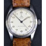 A Tudor Oyster Royal steel cased gentleman's wristwatch, the signed silvered dial with Arabic