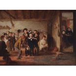 George Smith - Interior View of a Village Schoolroom with a Child about to be crowned with a Dunce's