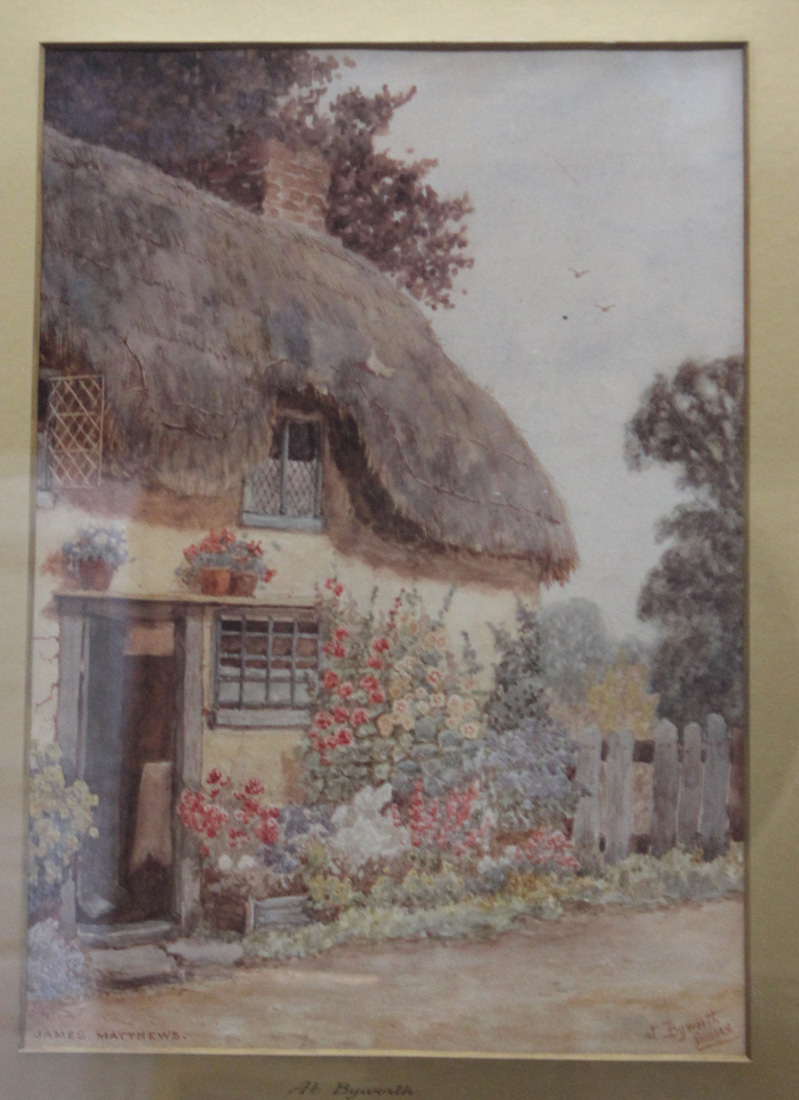 James Matthews - 'At Byworth, Sussex', watercolour, signed and titled, approx 34cm x 24cm, within