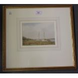 Christopher Arnold - 'Laid up for Winter, River Orwell', watercolour, signed recto, titled label