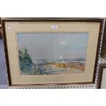 Pier Luigi Baffoni - 'Cornfields, Gravenhurst, Beds', pastel, artist's name, titled and dated 1989