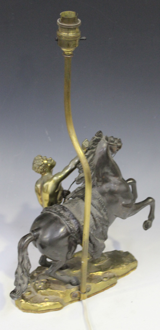 After Guillaume Cousteau - a 20th Century brown patinated and gilt cast bronze figure group of a - Image 3 of 3