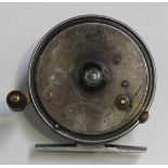 A Hardy Bros Ltd 3¼" 'Silex' No 2 fishing reel and a Hardy's Fibalite fishing rod (faults).