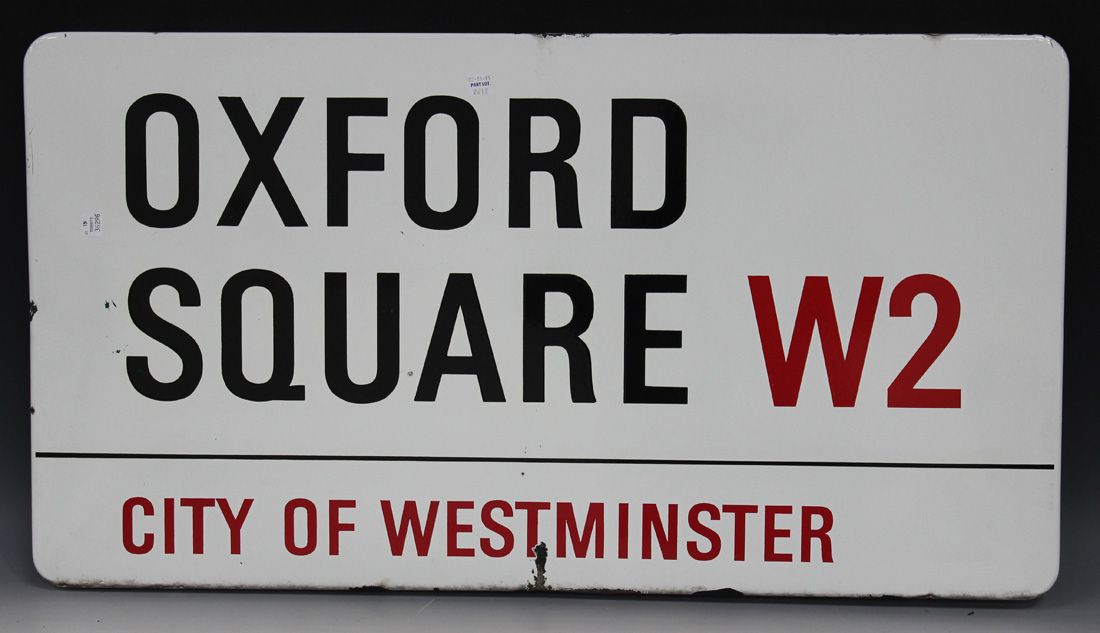 Three enamelled City of Westminster street signs, comprising 'Edgware Road W2', 'Church Street - Image 3 of 6