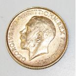 A George V sovereign 1913.