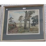 William Benner - 'The Southwold Railway', watercolour, signed, approx 33cm x 40cm.