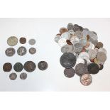 Two Edward I pennies, London Mint, four Roman bronze coins and a quantity of further British and