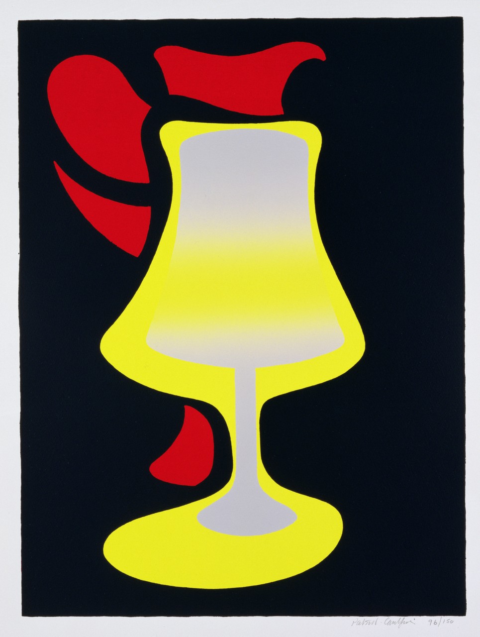 Patrick Caulfield (1936-2005) - Red Jug and Lamp, 1992, screenprint on paper, image 59.8 x 44.4cm,