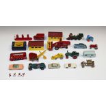 A collection of Matchbox 1-75 and Models of Yesteryear vehicles, including a No. 30 Ford Prefect,