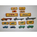 Nine Dublo Dinky Toys, comprising a No. 061 Ford Prefect, a No. 062 Singer roadster, a No. 063