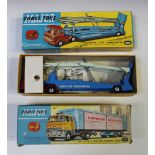 A Corgi Toys Major No. 1105 'Carrimore' car transporter and a No. 1137 Ford tilt cab 'H' series with