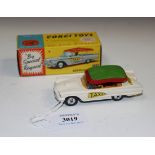 A Corgi Toys No. 430 Bermuda taxi, boxed (some minor paint chips, box lightly stained and corner