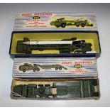 A collection of Dinky Toys, Supertoys and other army vehicles, plastic figures and accessories,