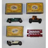 Three Lesney Matchbox Models of Yesteryear, comprising a No. 5 Le Mans Bentley, a No. 8 Bullnose