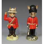 Two Royal Doulton Bunnykins figures, comprising 'Guardsman', DB127 and 'Mountie', DB135.