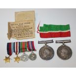 A 1914-18 British War Medal to '5209 Pte. A. E. Foster. Notts. & Derby. R', another 1914-18