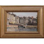 Paul M. Gunn - 'Honfleur Inner Harbour', oil on panel, signed recto, titled and dated '93 verso,