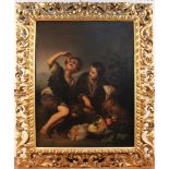 After Bartolomé Esteban Murillo - The Pastry Eaters, late 19th Century oil on canvas, approx 80cm