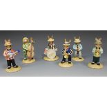 A set of six Royal Doulton figures from The Jazz Band collection, special and limited editions,