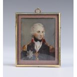 After Richard Cosway - Miniature Portrait of Horatio Nelson, late 19th/early 20th Century