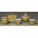 A Japanese Koransha Fukagawa porcelain part tea set, early 20th Century, comprising cream jug,