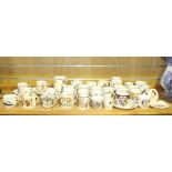 A collection of commemorative china, including a Wileman & Co 'George & May', 'Royal Wedding 1893'