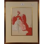 Erté [Romain de Tirtoff] - 'Venetian Costume for Happy-Go-Lucky', 20th Century gouache, signed in