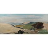 John Hitchens - 'Early Summer' (Sussex Downland View), oil on canvas, signed and dated 1964 recto,