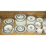 A Susie Cooper 'Ferndown' pattern part tea service, comprising three tureens and lids, two oval