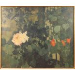 Jason Monet - Garden Study, 20th Century oil on canvas, signed and dated '62, approx 86cm x 101cm.