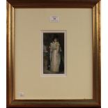 Alyn Williams - 'The Hon. Mrs Stock', late 19th/early 20th Century watercolour on ivory,