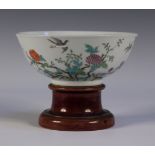 A Chinese famille rose porcelain bowl, mark of Guangxu and probably of the period, the exterior