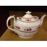 An English antique teapot c.1820 possibly Factory Z