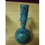 A Millefiori glass vase possibly Murano.