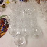 A quantity of cut crystal glass to include Waterford, Caithness & Richardson.