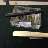 A vintage Conway fountain pen together with a Saynor & Cooke penknife 13cm long and a quantity of