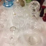 A quantity of miscellaneous cut crystal glassware